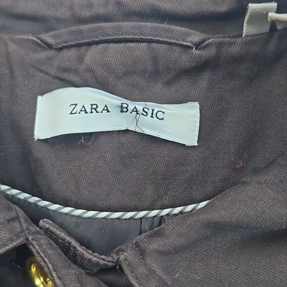 Zara Basic Solid Brown Trenchcoat Size XL‎ - Picture 5 of 11